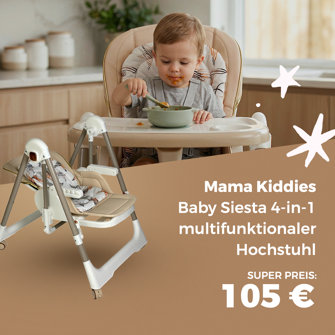 Mama Kiddies Baby Siesta 4-in-1 multifunktionaler Hochstuhl