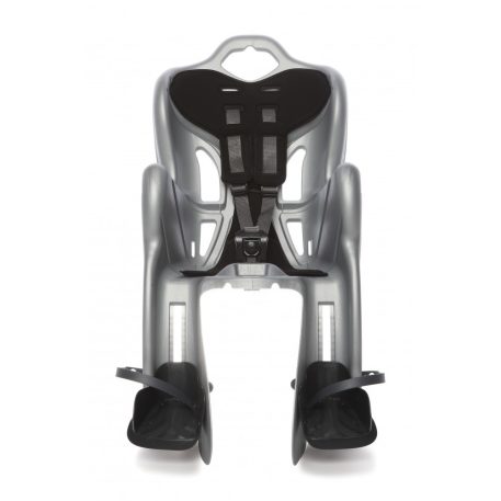 Fahrradkindersitz hinten Bellelli B-One Clamp bis 22 kg, in Silber