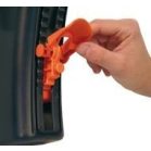 Fahrradkindersitz hinten Bellelli B-One Clamp bis 22 kg, in Silber