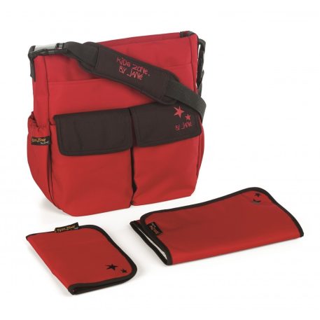 Jané Wickeltasche mit Zubehör - in Rot
