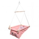 Incababy Babyschaukel in Pink mit Katzenmustern