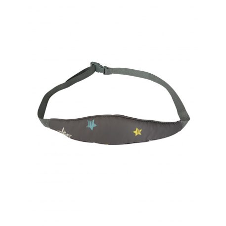 Mama Kiddies Kopffixator für Baby zum Autositz in Grau mit Sternchen 