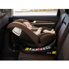 ISOFIX 360° drehbarer Mama Kiddies® iSize Capry Kindersitz (40–150 cm) in Beige/Braun + Geschenk