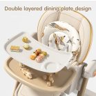 Mama Kiddies Baby Siesta 4-in-1 multifunktionaler Hochstuhl in Grau