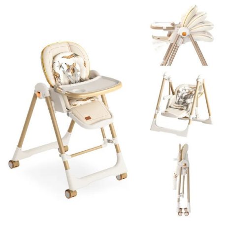 Mama Kiddies Baby Siesta 4-in-1 multifunktionaler Hochstuhl in Beige