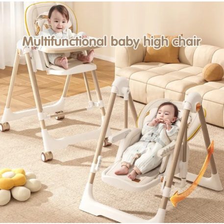 Mama Kiddies Baby Siesta 4-in-1 multifunktionaler Hochstuhl in Beige