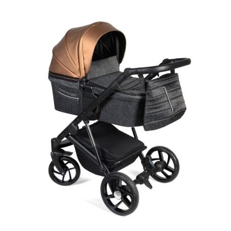 Mama Kiddies Glimmer Collection Gold 3 in 1 multifunktionaler Kinderwagen + Geschenke