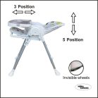 Mama Kiddies ProComfort NewLine multifunktionaler Hochstuhl in Grau mit Hundemuster + Geschenk