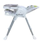 Mama Kiddies ProComfort NewLine multifunktionaler Hochstuhl in Grau mit Hundemuster + Geschenk