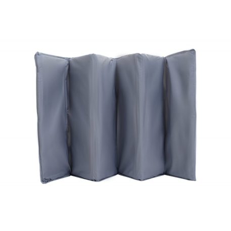 BABYMAXI utazóágy szürke színben rózsaszín unikornis mintával ajándék szúnyoghálóval