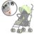 Regenschutz zum Mama Kiddies Mignon Full of Extras Sport Kinderwagen,klappbar wie ein Regenschirm 