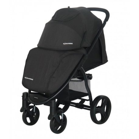 Fußsack zum Mama Kiddies Freelander Kinderwagen (Schwarz)