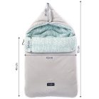 Multifunktionaler grauer Schlafsack 5 in 1 aus antiallergenem Gewebe