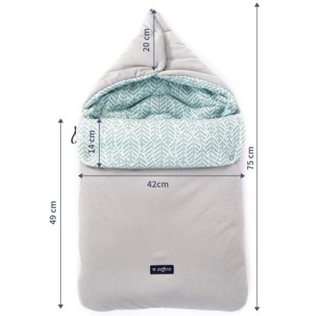 Multifunktionaler grauer Schlafsack 5 in 1 aus antiallergenem Gewebe