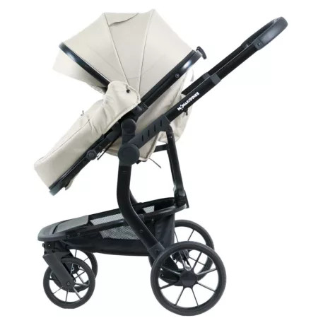 Mama Kiddies® Icon 4-in-1 Multifunktionskinderwagen mit Zubehör in Beige, inklusive ISOFIX-Basisstation + Geschenk