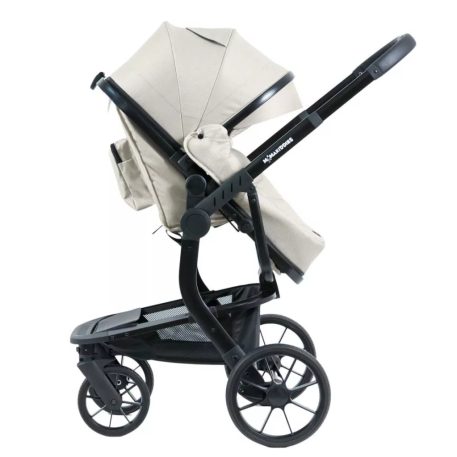 Mama Kiddies® Icon 4-in-1 Multifunktionskinderwagen mit Zubehör in Beige, inklusive ISOFIX-Basisstation + Geschenk