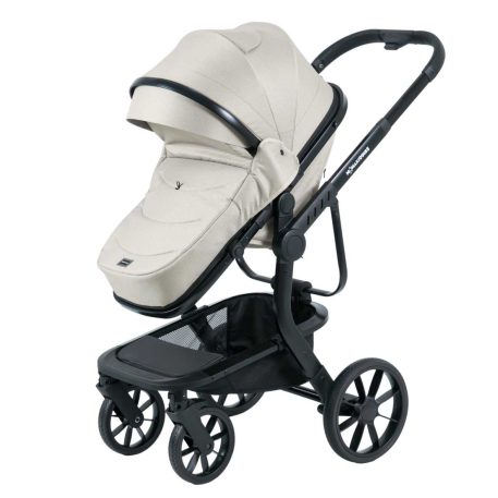 Mama Kiddies® Icon 4-in-1 Multifunktionskinderwagen mit Zubehör in Beige, inklusive ISOFIX-Basisstation + Geschenk