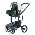 Mama Kiddies® Icon 3-in-1 Multifunktionskinderwagen mit Zubehör in Beige + Geschenk