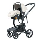 Mama Kiddies® Icon 3-in-1 Multifunktionskinderwagen mit Zubehör in Beige + Geschenk