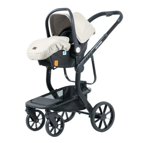 Mama Kiddies® Icon 3-in-1 Multifunktionskinderwagen mit Zubehör in Beige + Geschenk