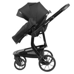   Mama Kiddies® Icon 4-in-1-Multifunktionskinderwagen mit Zubehör in Schwarz, inklusive ISOFIX-Basis + Geschenk