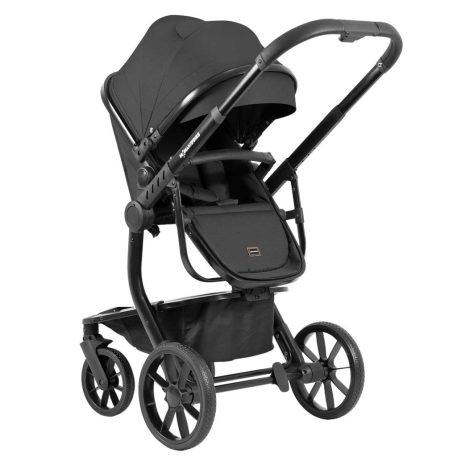 Mama Kiddies® Icon 3-in-1 Multifunktionskinderwagen mit Zubehör in Schwarz + Geschenk