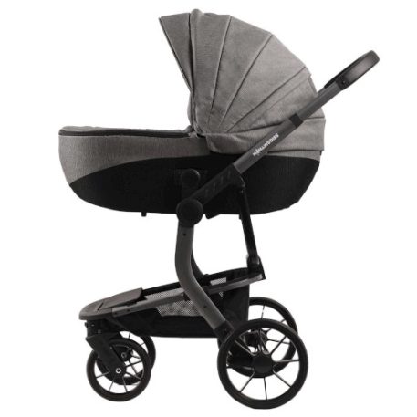 Mama Kiddies® Icon 4-in-1 Multifunktionskinderwagen mit Zubehör in Grau, mit ISOFIX-Basisstation + Geschenk
