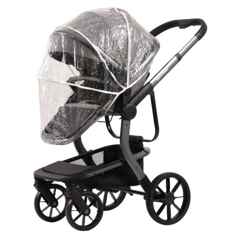 Mama Kiddies® Icon 4-in-1 Multifunktionskinderwagen mit Zubehör in Grau, mit ISOFIX-Basisstation + Geschenk