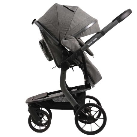 Mama Kiddies® Icon 3-in-1 Multifunktionskinderwagen mit Zubehör in Grau + Geschenk