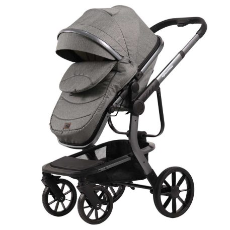 Mama Kiddies® Icon 3-in-1 Multifunktionskinderwagen mit Zubehör in Grau + Geschenk