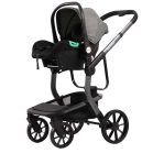 Mama Kiddies® Icon 3-in-1 Multifunktionskinderwagen mit Zubehör in Grau + Geschenk