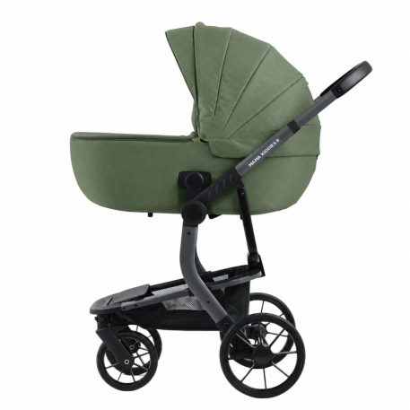 Mama Kiddies® Icon 4-in-1 Multifunktionskinderwagen mit Zubehör in Grün, mit ISOFIX-Basisstation + Geschenk