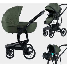   Mama Kiddies® Icon 3-in-1 Multifunktionskinderwagen mit Zubehör in Grün + Geschenk