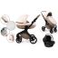 Mama Kiddies Luxor 3-in-1 Multifunktions-Kinderwagen in Latte mit Zubehör + Geschenk