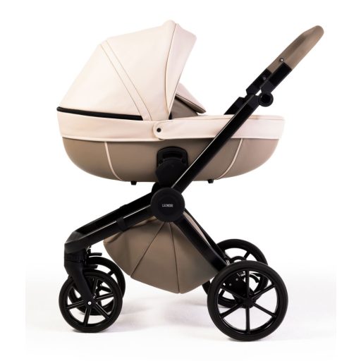 Mama Kiddies Luxor 3-in-1 Multifunktions-Kinderwagen in Latte mit Zubehör + Geschenk