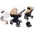 Mama Kiddies Tüvi 3in1 Multifunktionskinderwagen in Beige mit Zubehör + Geschenk