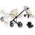 Mama Kiddies Max 500 3-in-1 Multifunktionskinderwagen in Almond Milk mit Zubehör + Geschenk