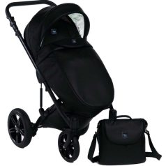   Mama Kiddies Max 500 3-in-1 multifunktionaler Kinderwagen in Schwarz mit Zubehör + Geschenk