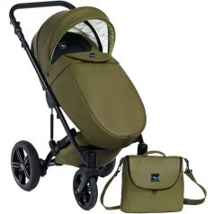   Mama Kiddies Max 500 3-in-1 Multifunktionskinderwagen in Oliv mit Zubehör + Geschenk