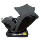 Mama Kiddies Nova Luxe i-Size Kindersitz mit Sicherheitsgurtbefestigung – dunkelgrau (40–150 cm) + GRATIS Nackenkissen