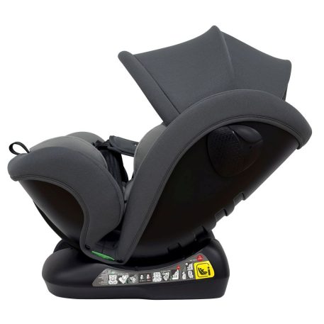 Mama Kiddies Nova Luxe i-Size Kindersitz mit Sicherheitsgurtbefestigung – hellgrau (40–150 cm) + GRATIS Nackenkissen