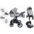 Mama Kiddies Gino 3-in-1 Kinderwagen mit Zubehör in grau