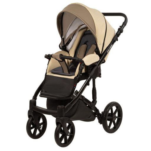 Mama Kiddies Solaris Corona 3-in-1 Kinderwagen mit Zubehör in beige-braun + Geschenke