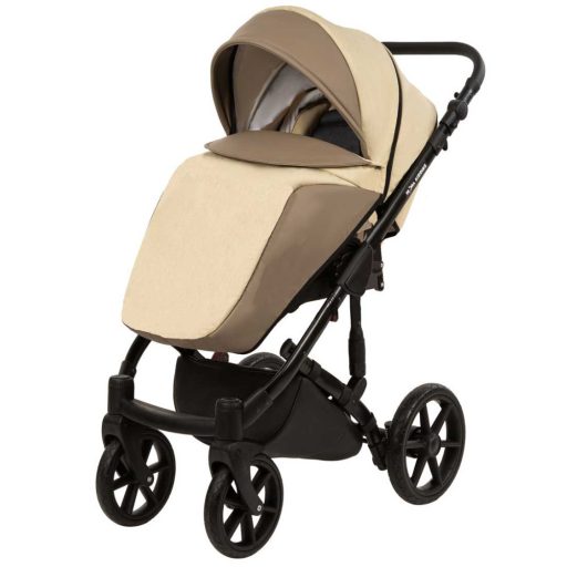 Mama Kiddies Solaris Corona 3-in-1 Kinderwagen mit Zubehör in beige-braun + Geschenke