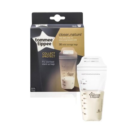 36 Stück 350ml große Tommee Tippee Aufbewahrungstüten für Muttermilch zum Frieren