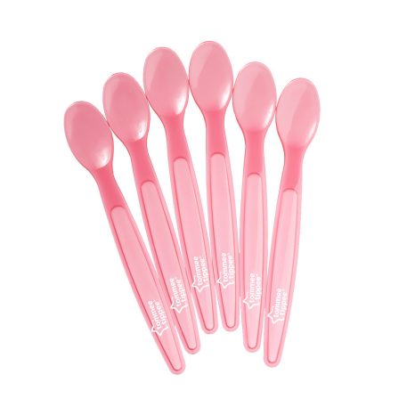 Tommee Tippee Essential Löffel (6 Stück) - pink