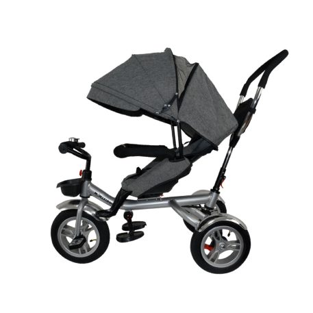 Mama Kiddies full extrás fektethető 4az1-ben tricikli tolókarral és lábtartóval szürke színben (360°-ban forgatható ülés)