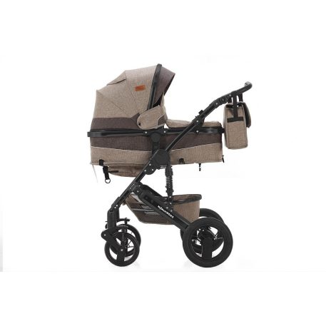 Mama Kiddies Evening Star 3in1 Multi-Kinderwagen mit Zubehör in der Farbe Beige-Braun + Geschenk