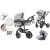Mama Kiddies Evening Star 3in1 Multi-Kinderwagen mit Zubehör in der Farbe Grau + Geschenk