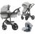Mama Kiddies® Evening Star 3in1 Multi-Kinderwagen mit Zubehör in der Farbe Grau + Geschenk